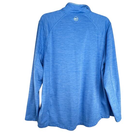 Vineyard Vines Men's 1/2 Zip Pullover Light Blue Sankaty Size L Golf Nautical - Picture 3 of 7